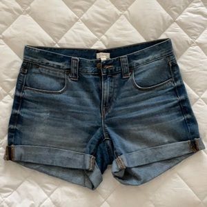 J. CREW Cuffed Denim Shorts 27 Style C6013 Jeans